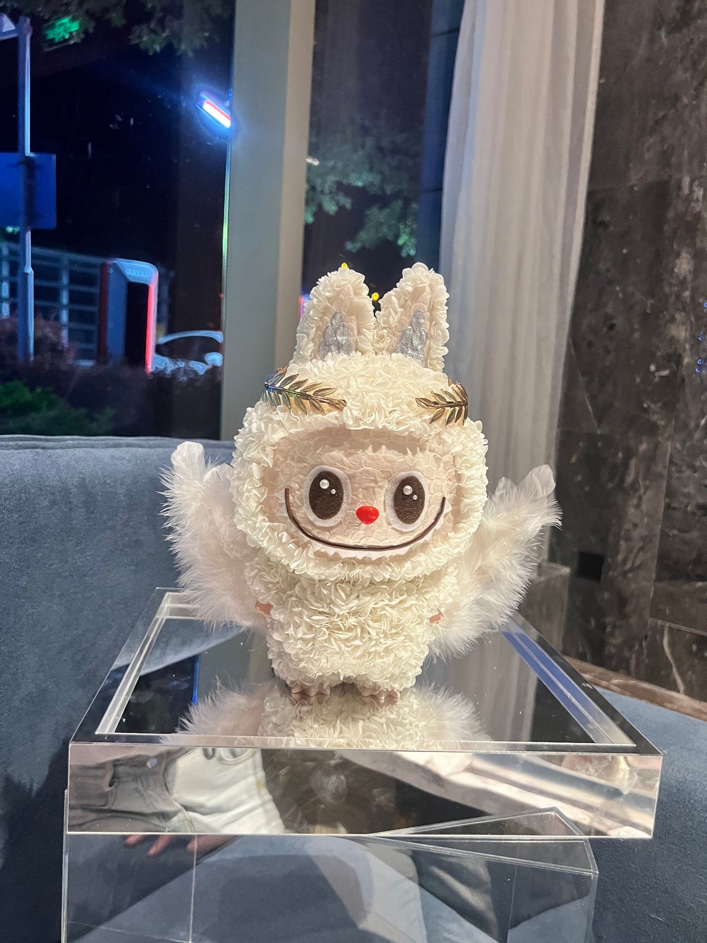 大天使造型永生花擺設