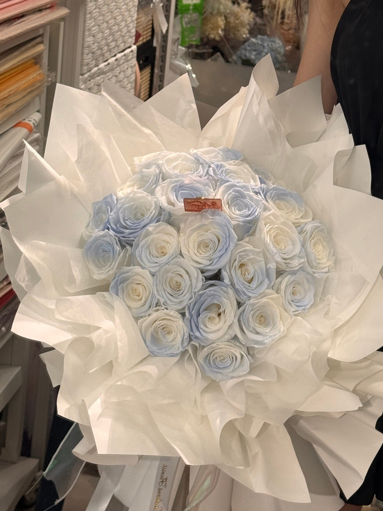 Romantic 永生花束 Pastel Blue