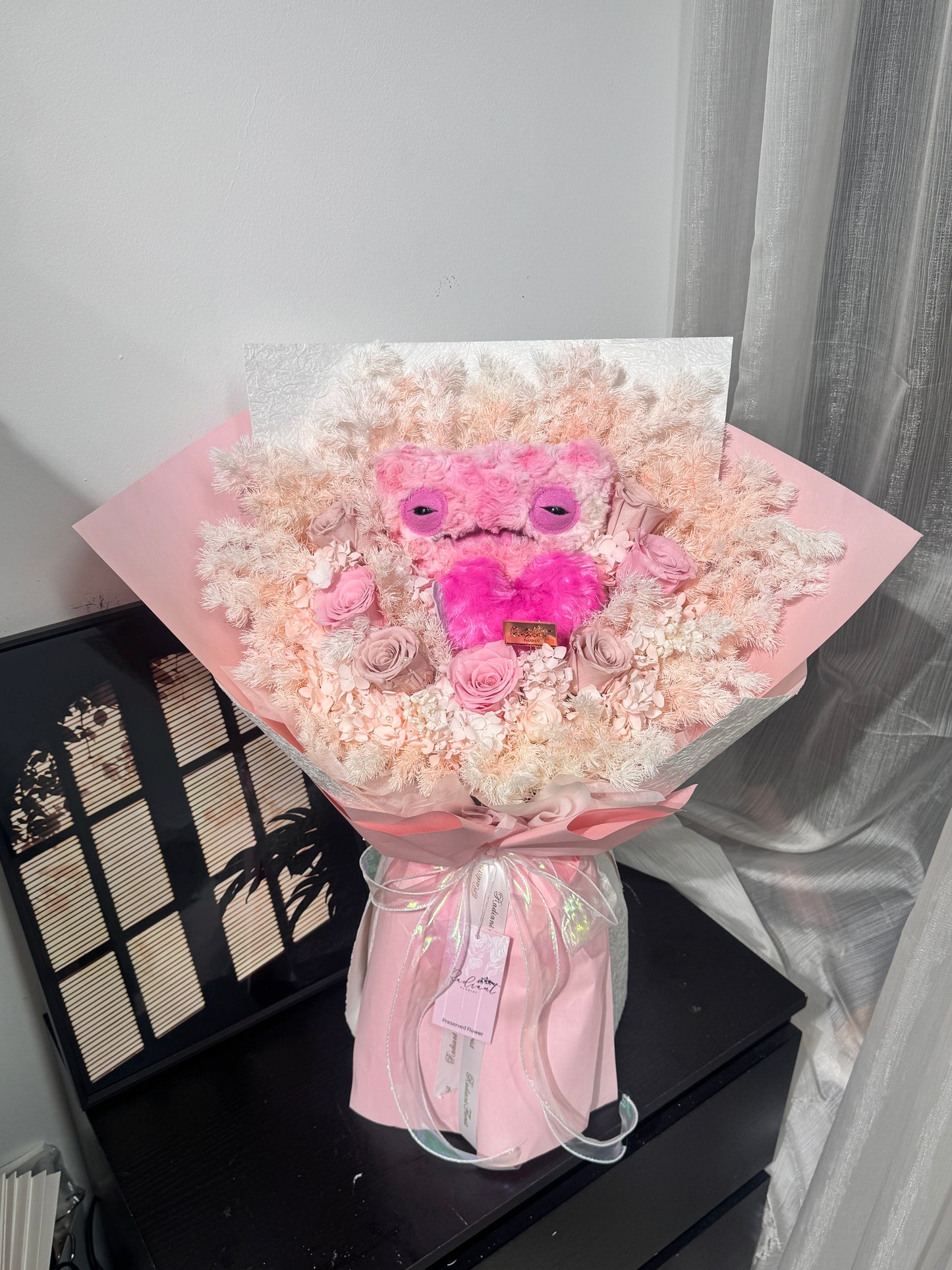 訂製款💌醜醜牙寶公仔永生花束