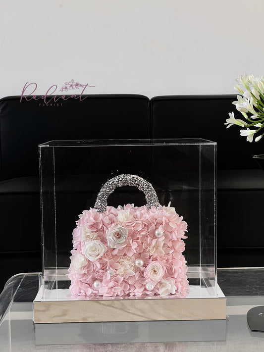 手袋造型繡球花擺設