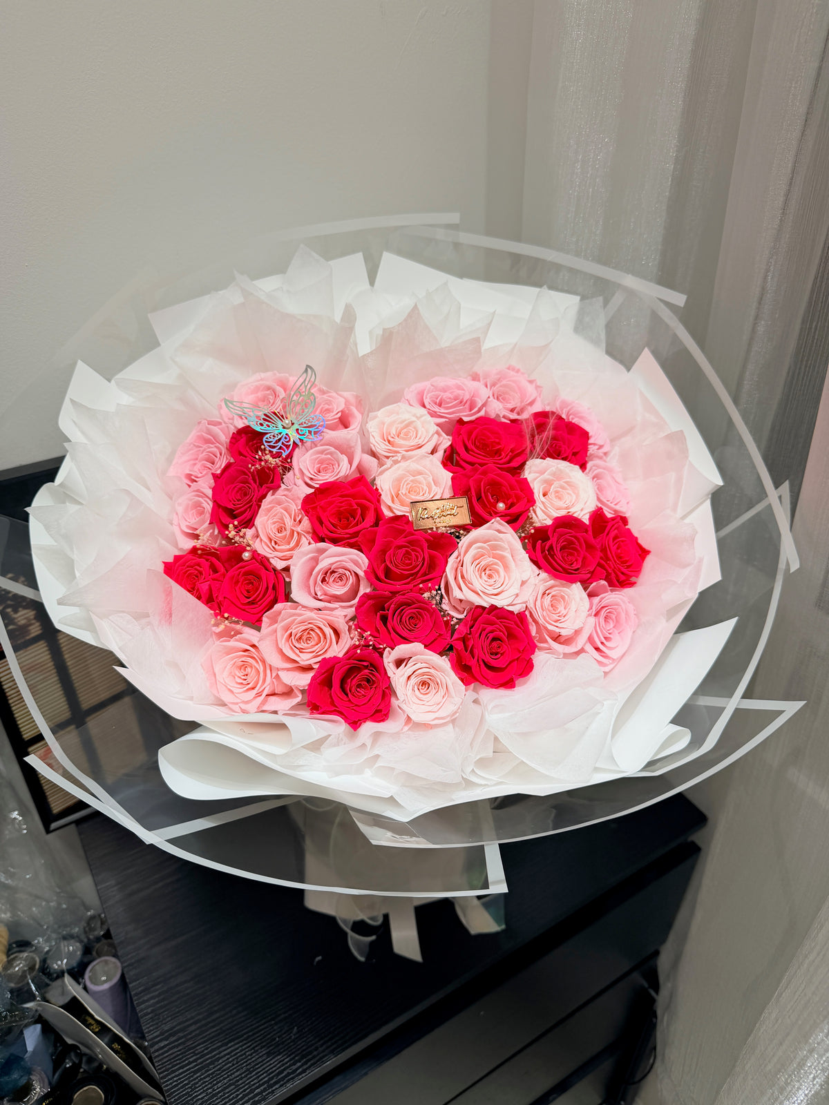 In Bloom 永生花花束 Pink X Floyd